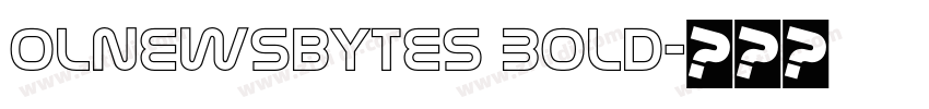 OLNewsbytes Bold字体转换